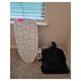 Ironing Board, Steam Iron, and Hangers Bundle