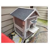 Wooden Two-Story Outdoor Animal House