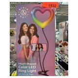 Heart-Shaped Color LED Ring Light by Dixie & Charl