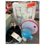 Baby Shoes, Sippy Cup, and Swaddle Set