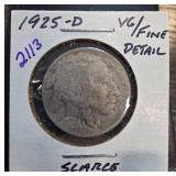 1925-D Buffalo Nickel ' VG/Fine Detail