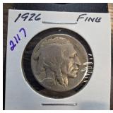 1926 Buffalo Nickel in Fine Condition