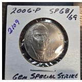 2006-P Jefferson Nickel SP68/69 Gem Special Strike