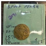 Russian Spiel Mark Token, circa 1870