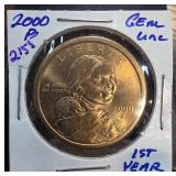 2000-P Sacagawea Dollar Coin in Gem Uncirculated C