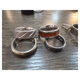 Four Mixed Metal Rings