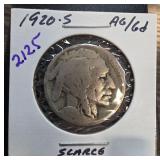 1920-S Buffalo Nickel in Protective Holder