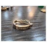 14k Gold Hoop Earrings with Diamonds 3.3G