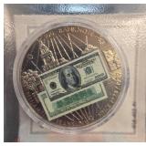 Commemorative Coin Featuring U.S. Currency Design