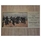 Original Vintage Advertising Card for Snake Cleane