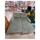 Green Upholstered Split Sofa Update