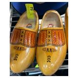 Wooden Dutch Clogs with Painted Design