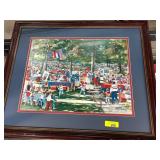 Signed Print of Ole Miss Tailgate Scene by Betty M