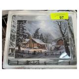 A Christmas Embrace Collector Plate by Isaac Bower