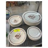 Anchor Hocking Ironstone Mushroom Plates and Bowls