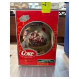 Coca-Cola Glass Ornament Featuring Santa