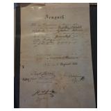 1834 Vienna Conservatory Music Certificate