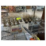Smoky Grey Glass Goblets