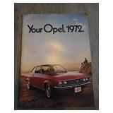 1972 Opel Sales Brochure