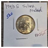 1943-S Jefferson Nickel in Graded Holder