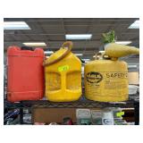 Three Portable Fuel Containers