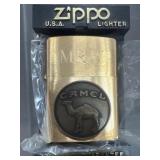 Zippo Solid Brass Camel Windproof Lighter