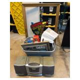 Sony Stereo, Frame, and Household Lot