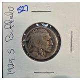 1939-S Buffalo Nickel in Holder