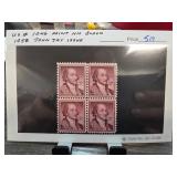 1958 John Jay Issue Mint NH Block