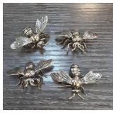 Four Metal Insect Sculptures