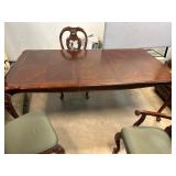 Wood Dining Set with Table and 4 Chairs