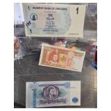 Worldwide Banknotes in Clear Sleeve