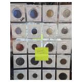 World Coins in Protective Sleeves