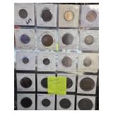 Various World Coins in Holders