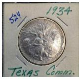 1934 Texas Commemorative Half Dollar Coin