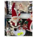 Annalee Santa Figure with North Pole Sign Decorati