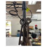 Six Iron Skeleton Keys on Ring