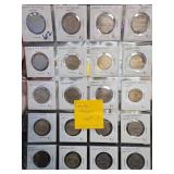 World Coins in Cardboard Holders