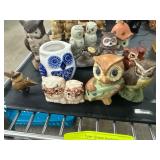 Miniature Vintage Owl Figures
