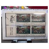 1975 Bicentennial 10 Cent Stamp Block