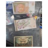 Mongolian, Kyrgyz, and Japanese Banknotes