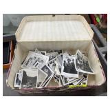 Vintage Black-and-White Photographs in Floral Box