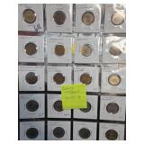 20 Canadian Coins in Holders