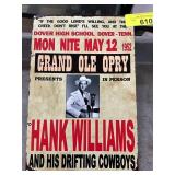 Hank Williams 1952 Grand Ole Opry Metal Sign
