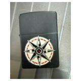 Zippo Black Compass Design Lighter