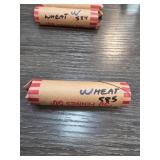 Rolls of Wheat Pennies with Marked Dates