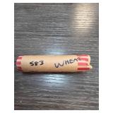 Roll of Wheat Pennies in Paper Wrapper