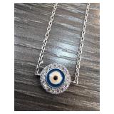 Sterling Silver Evil Eye Necklace