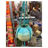 Hanging Ceramic Planter With Rope