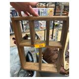 Rustic Wooden Divided Display Shelf